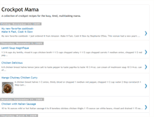 Tablet Screenshot of crockpot-mama.blogspot.com