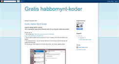 Desktop Screenshot of gratishabbomyntkoder.blogspot.com