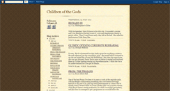 Desktop Screenshot of childrenofthegods.blogspot.com