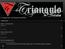 Tablet Screenshot of eltrianguloestudio.blogspot.com