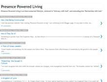 Tablet Screenshot of presencepowered.blogspot.com