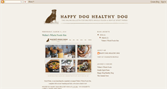 Desktop Screenshot of happydoghealthydog.blogspot.com