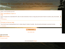 Tablet Screenshot of hostalelcocodrilo.blogspot.com