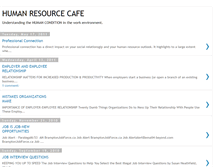 Tablet Screenshot of humanresourcecafe.blogspot.com