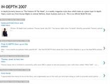 Tablet Screenshot of indepth2007.blogspot.com