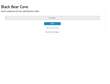 Tablet Screenshot of blackbearcovenativeamericanfestival.blogspot.com