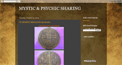 Desktop Screenshot of mysticpsychicsharing.blogspot.com