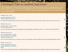 Tablet Screenshot of landlord-law-ontario.blogspot.com