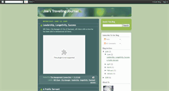 Desktop Screenshot of joestravelingjournal.blogspot.com