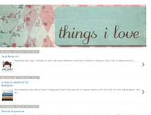 Tablet Screenshot of ilovetheesethings.blogspot.com