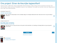 Tablet Screenshot of elmerdelapjesolifant.blogspot.com