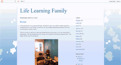 Desktop Screenshot of lifelearningfamily.blogspot.com