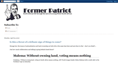 Desktop Screenshot of formerpatriot.blogspot.com