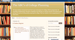 Desktop Screenshot of abccollegeplanning.blogspot.com