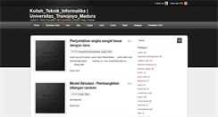 Desktop Screenshot of mahasiswatrunojoyo.blogspot.com