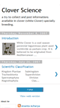 Mobile Screenshot of cloverscience.blogspot.com