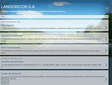 Tablet Screenshot of langoricos-productos.blogspot.com