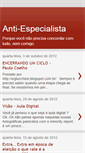 Mobile Screenshot of anti-especialista.blogspot.com