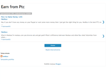 Tablet Screenshot of neobux-earnfromptc.blogspot.com