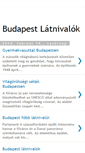 Mobile Screenshot of budapestlatnivalok.blogspot.com