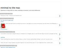 Tablet Screenshot of minimalmax.blogspot.com