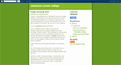 Desktop Screenshot of americancareercollege.blogspot.com