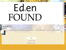 Tablet Screenshot of edenisfound.blogspot.com