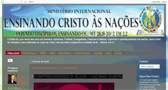 Desktop Screenshot of ensinandocristoasnacoes.blogspot.com