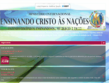 Tablet Screenshot of ensinandocristoasnacoes.blogspot.com