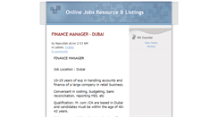 Desktop Screenshot of jobsonlineresource.blogspot.com