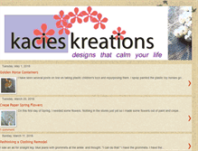 Tablet Screenshot of kacieskreations.blogspot.com