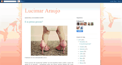 Desktop Screenshot of lucimararaujo1.blogspot.com