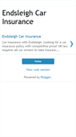 Mobile Screenshot of car-insurance-endsleigh.blogspot.com