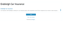 Tablet Screenshot of car-insurance-endsleigh.blogspot.com