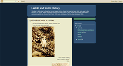 Desktop Screenshot of lasickiandsmithhistory.blogspot.com