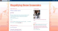 Desktop Screenshot of insightsofhomeeconomics.blogspot.com