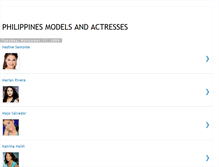 Tablet Screenshot of philippines-actresses-models.blogspot.com