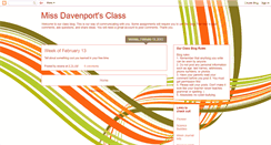 Desktop Screenshot of missdavenportsclass.blogspot.com