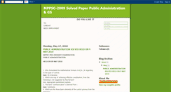 Desktop Screenshot of mppsc09.blogspot.com