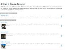 Tablet Screenshot of animedramareviews.blogspot.com