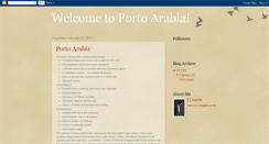 Desktop Screenshot of portoarabia.blogspot.com