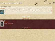 Tablet Screenshot of portoarabia.blogspot.com