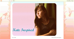 Desktop Screenshot of kate-inspired.blogspot.com