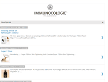 Tablet Screenshot of immunocologieblog.blogspot.com