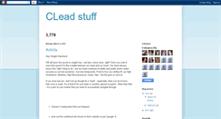 Desktop Screenshot of cleadstuff.blogspot.com