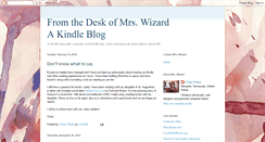 Desktop Screenshot of mrswizard.blogspot.com