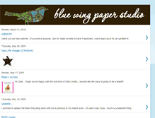 Tablet Screenshot of bluewingpaper.blogspot.com