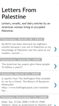 Mobile Screenshot of lettersfrompalestine.blogspot.com