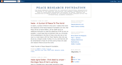 Desktop Screenshot of peaceresearchfoundation.blogspot.com