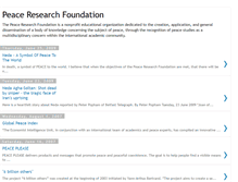 Tablet Screenshot of peaceresearchfoundation.blogspot.com